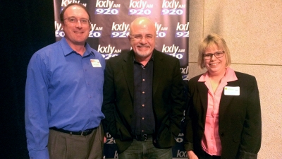 Greg and Hanna with Dave Ramsey